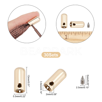 Zinc Alloy End Caps FIND-PH0001-48LG-1