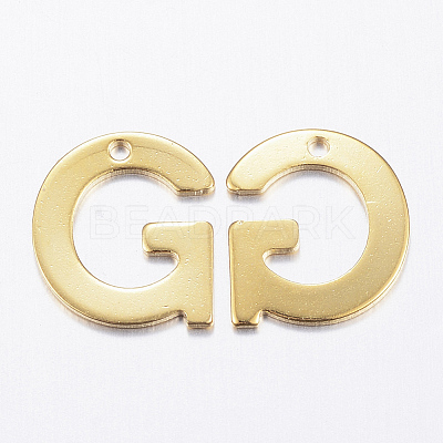 304 Stainless Steel Charms X-STAS-P141-G-1
