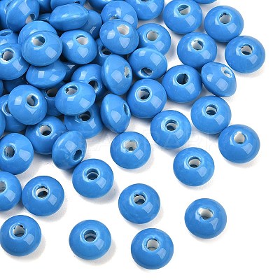 Handmade Porcelain Beads PORC-Q173-15x10mm-06-1