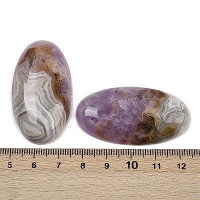 Natural Amethyst Lace Agate Pendants G-A244-12A-03-1
