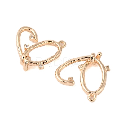 Brass Pendants with Clear Glass KK-N254-53G-1