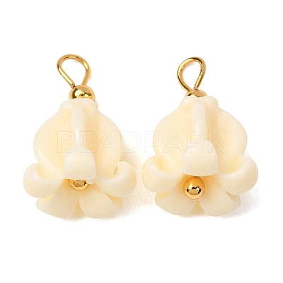 Dyed Synthetic Coral Pendants GG-CBAC295-01G-1