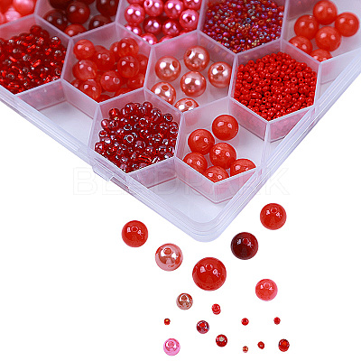 DIY 24 Style Acrylic & Resin Beads Jewelry Making Finding Kit DIY-NB0012-01F-1