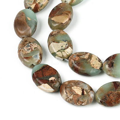 Natural Aqua Terra Jasper Beads Strands G-S366-015B-1