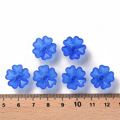 Transparent Frosted Acrylic Bead Caps MACR-S371-04A-751-1