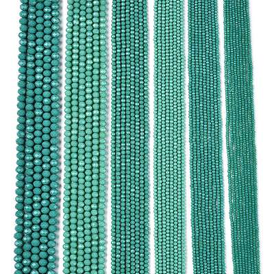 Opaque Solid Color Imitation Jade Glass Beads Strands EGLA-A044-P6mm-D31-1