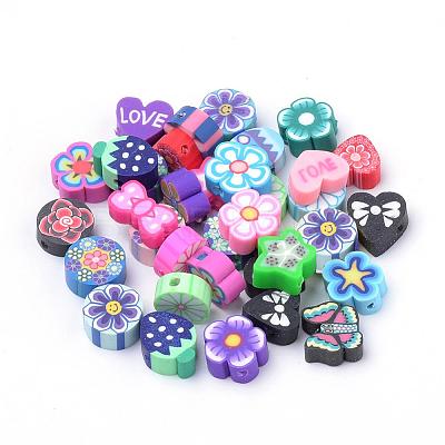 Handmade Polymer Clay Beads CLAY-Q244-08-1