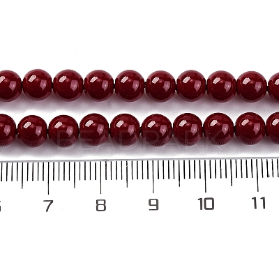 Baking Paint Glass Beads GLAA-Z010-01D-1