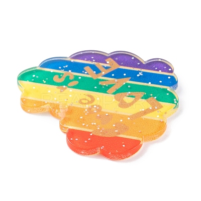 Rainbow Theme Acrylic Pendants MACR-U003-01A-1