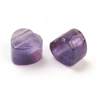 Natural Amethyst European Beads G-F580-C02-1