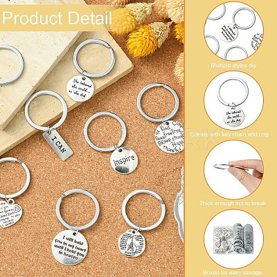 English Lettering Keychain DIY Sets FIND-YW0005-06-1