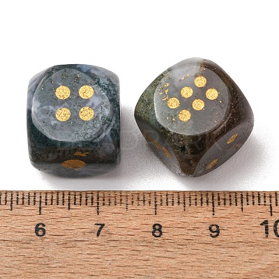 Natural Indian Agate Dices G-T143-29-04-1