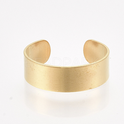 304 Stainless Steel Cuff Rings STAS-T045-22A-G-1