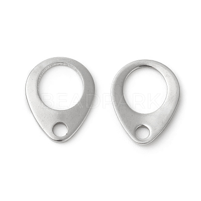 Non-Tarnish 201 Stainless Steel Chain Tabs X-STAS-F192-029P-1