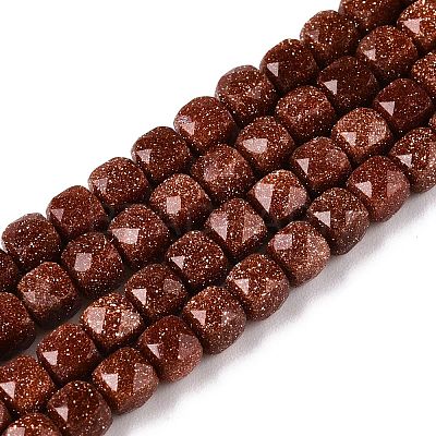 Synthetic Goldstone Beads Strands G-N342-129-1