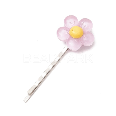 Resin Flower Hair Bobby Pins PHAR-JH00133-1