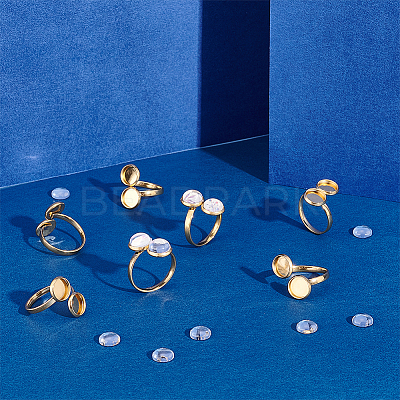DIY Blank Dome Ring Making Kit DIY-UN0004-06-1