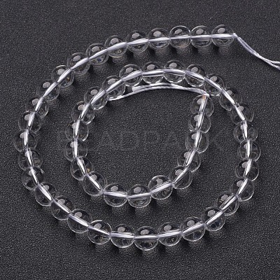 Synthetic Quartz Crystal Beads Strands X-GSR8mmA039-1-1
