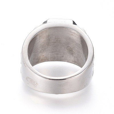 304 Stainless Steel Wide Band Rings RJEW-D073-16-P-1