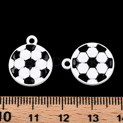 Baking Paint Alloy Pendants ENAM-S119-023A-1