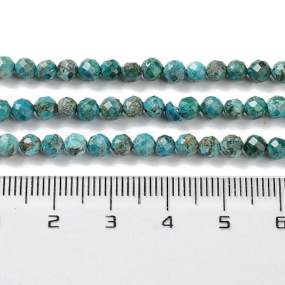 Natural Chrysocolla Beads Strands G-P514-A03-03-1