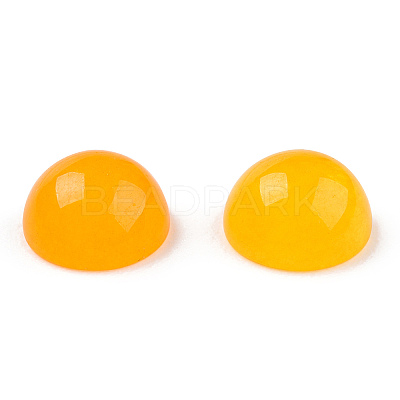 Natural White Jade Cabochons G-R416-6mm-06-1