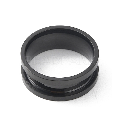 201 Stainless Steel Grooved Finger Ring RJEW-WH0004-32B-EB-1