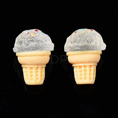 Spray Painted Resin Cabochons CRES-Q215-022A-1