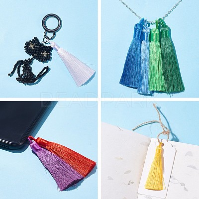 Polyester Tassel Big Pendants Decoration AJEW-S059-M-1