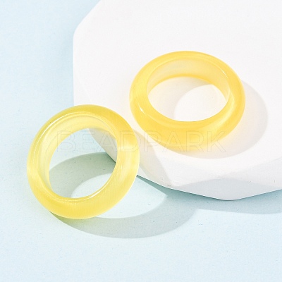 Cat Eye Finger Rings RJEW-G363-01B-16-1