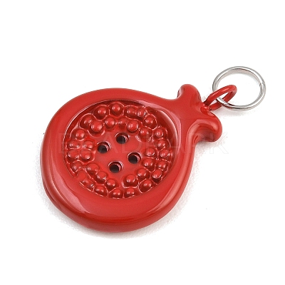 Button 304 Stainless Steel Enamel Pendants SA-CBAE390-01A-1
