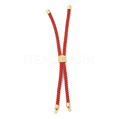 Twisted Nylon Cord Silder Bracelets DIY-B066-03G-15-1