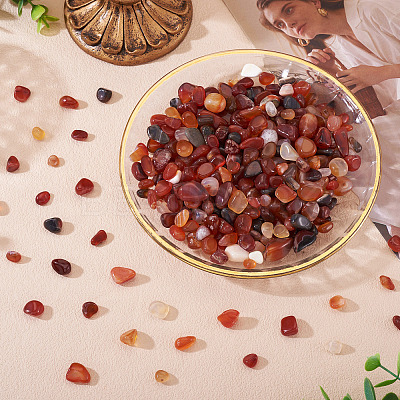 250G Dyed & Heated Natural Agate Beads G-TA0002-73D-1