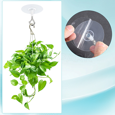 12 Bags Plastic & Iron Self-Adhesive Ceiling Hook AJEW-WR0003-31-1