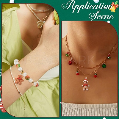 15Pcs 3 Styles Christmas Opaque Resin Pendants RESI-YW0004-76-1
