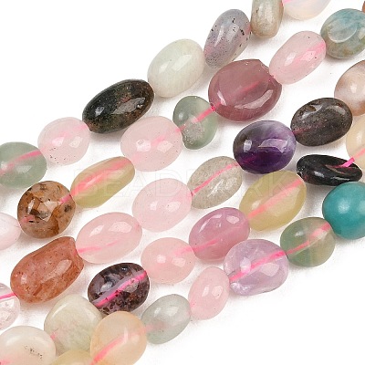 Natural Mixed Stone Beads Strands X-G-G464-A03-02-1