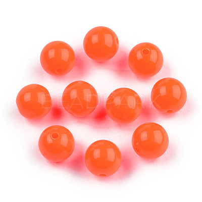 Fluorescent Acrylic Beads MACR-R517-12mm-03-1