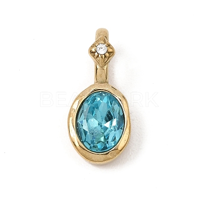 Birthstone Glass Pendants GL-CBA6A9C-01G-K-1