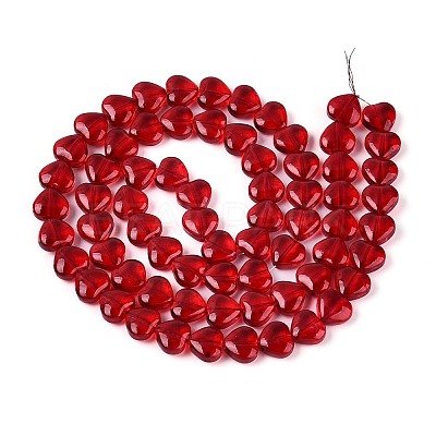 Baking Paint Transparent Glass Beads Strands DGLA-N021-01B-06-1