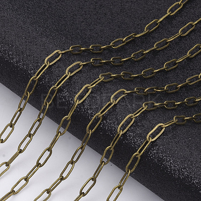 Brass Paperclip Chains X-CHC-S008-001A-AB-1