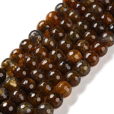 Natural Agate Beads Strands G-M437-C01-01Q-1