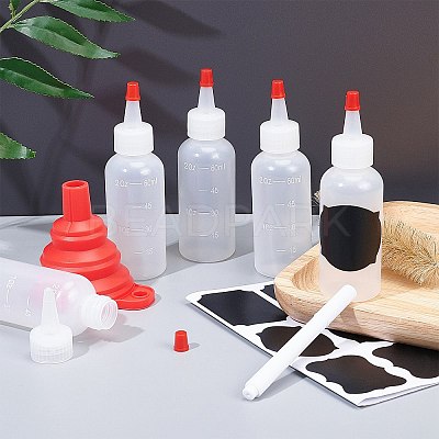 Plastic Graduated Squeeze Bottles AJEW-BC0001-03B-1
