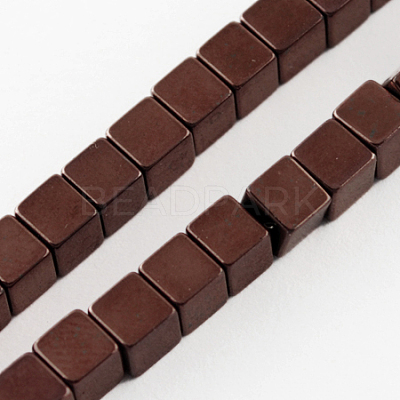 Non-magnetic Synthetic Hematite Beads Strands G-Q876-2mm-4-1