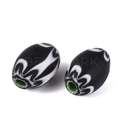 Handmade Millefiori Glass Barrel Beads LA-N002-05C-1