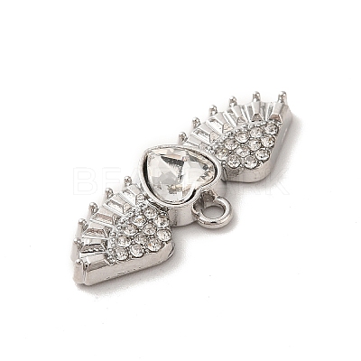 Rack Plating Alloy Rhinestone Charms PALLOY-O106-03P-02-1