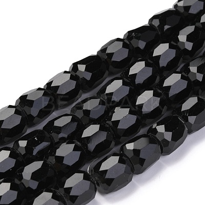 Electroplate Opaque Glass Beads GLAA-F108-10A-09-1