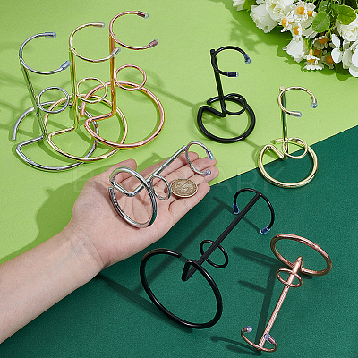 8Pcs 8 Styles Iron Crystal Scepter Display Stands ODIS-NB0001-52-1