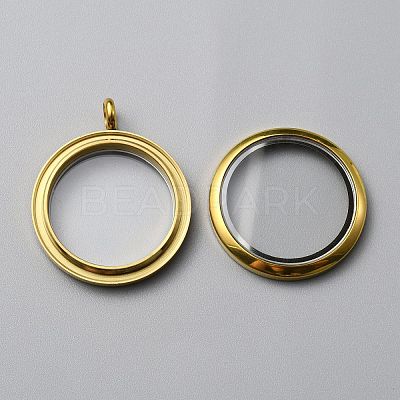 304 Stainless Steel Locket Pendants FIND-WH0032-58C-G-1