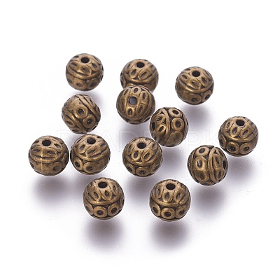 Tibetan Style Zinc Alloy Beads PALLOY-L230-01AB-NR-1