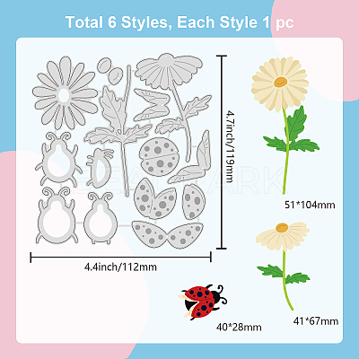 Carbon Steel Cutting Dies Stencils DIY-WH0309-1398-1